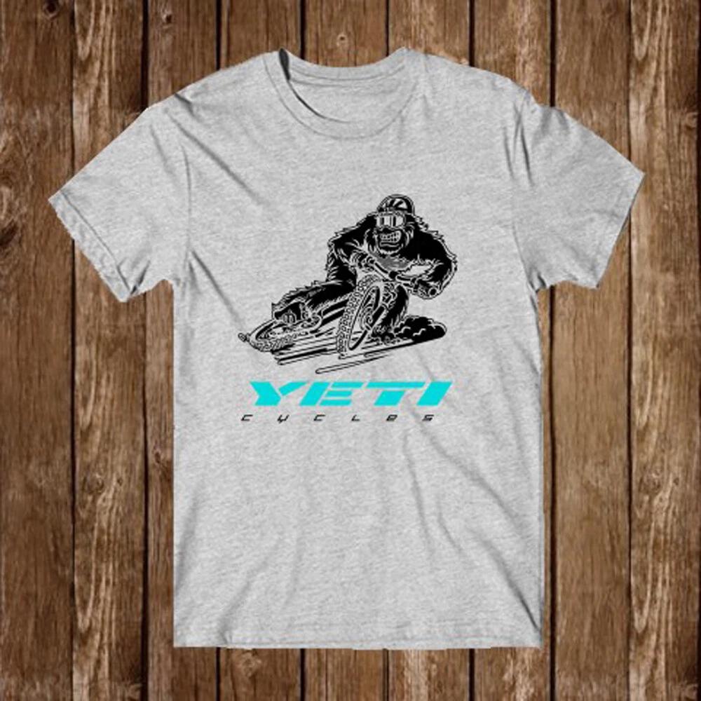Men s and Women s T-shirts YETI Bike Bicycle S