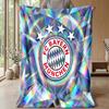 Bayern Munich Theme Blanket Soft Flannel Blanket Plush Throw Blanket Cozy Sofa Bed Blanket for Home Decor