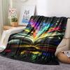 Magic Books  Print Flannel Blanket, High Quality Comfortable for All Seasons, Home Decor, Warmth and Comfort