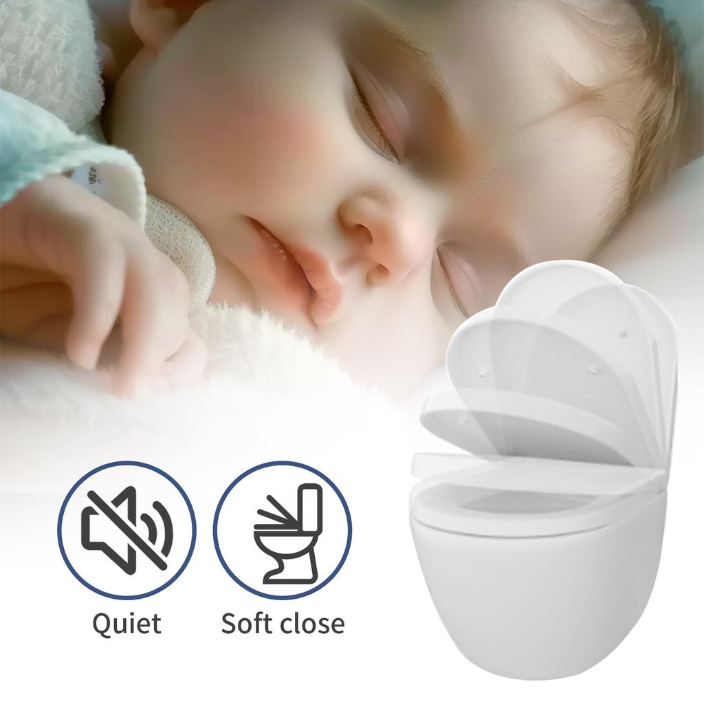 Bidet Víko záchodového sedátka Tiché zavírání Heavy Duty Pomalé zavírání Sedadla mísy Rychlé uvolnění Snadné čištění Odnímatelná krycí podložka Tvar O/U