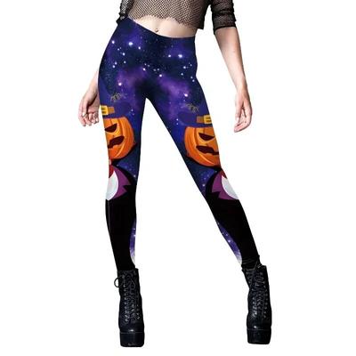 Fashion Digital Print Pants Yoga Leggings For Halloween Autumn  Tights For Women Sport Long Pants Fitness Trousers 30188