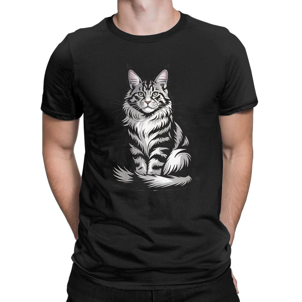 Main Coon Owner Club Novelty 100 Cotton TShirt maine coon Tees Tops For Unisex