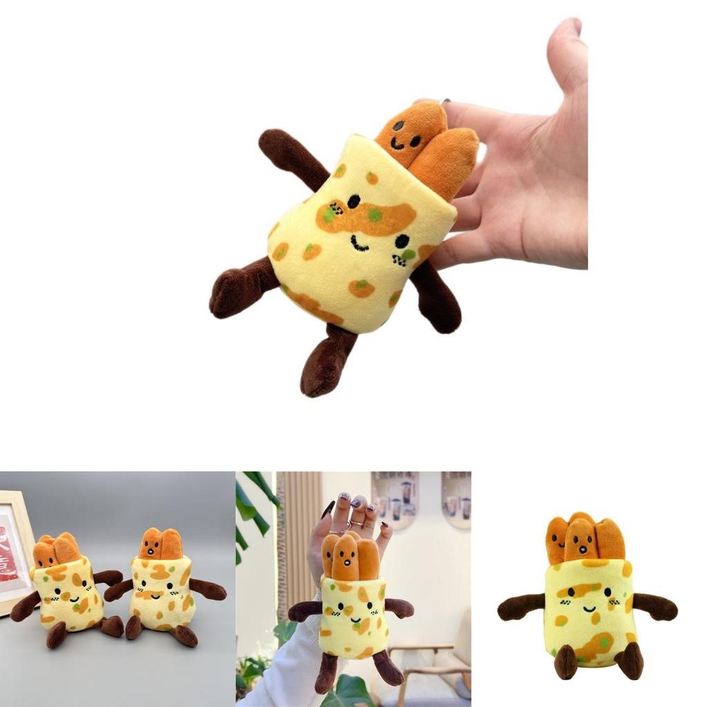 Cute Adorable Pancake Youtiao Plush Doll For Creative Fun Decoration