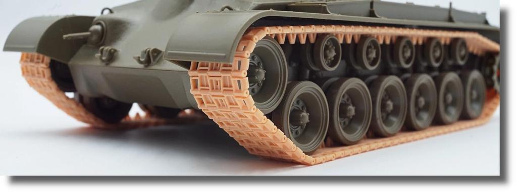 Fabscale US Medium Tank M26 Pershing Movable Track Set Plastic Model Parts FAB35022 1/35 (for Tamiya) (Tank)