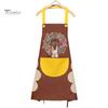 Puntos Cartoon Oil Proof Kitchen Waterproof Wipeable Wreath Rabbit Nail Shop Apron