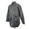 Beer Cow Leather Quilted Coat Jacket LL Black(USED)