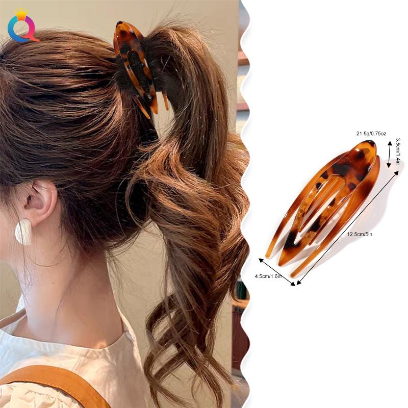 1Pcs Fashion Acrylic Hairpin Duckbill Hair Claw Crab Barrette Hair Clip For Women Ponytail Hairgrip Girls Hair Accessories
