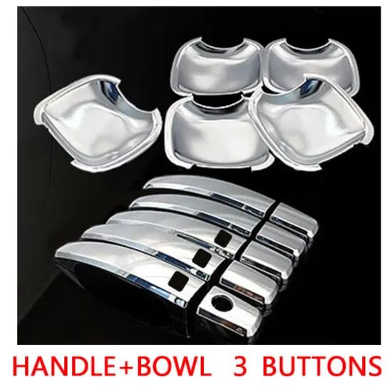 For Toyota Rav4 2006-2012 Chrome Door Handle Covers Trim for 5 Door Accessories Stickers Car Styling 2007 2008 2009 2010 2012