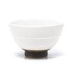 Casual Life Mino Ware Rice Bowl with Ichinen K131044 (Kakuni) Ring, White,