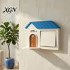 PLA Schalter Dekoration 3D Gedruckte Haus Dekoration, Leichter Rahmen mit Figuren Display Regal, Wandabdeckplatte für Home Office Wohnzimmer Cartoon