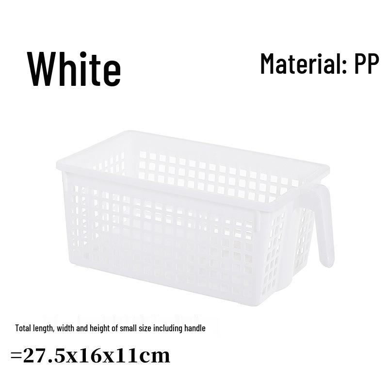 Vysoká nástěnná úložná krabice s rukojetí - Kuchyňský organizér koš pro horní police
