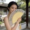Portable Chinese Qipao Dance Fan: Small, Carry-On, Hollowed-Out Folding Design