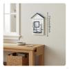 House Shaped Key Storage Box Rustic Finish Wall Mounted Space Saving for Entryway,