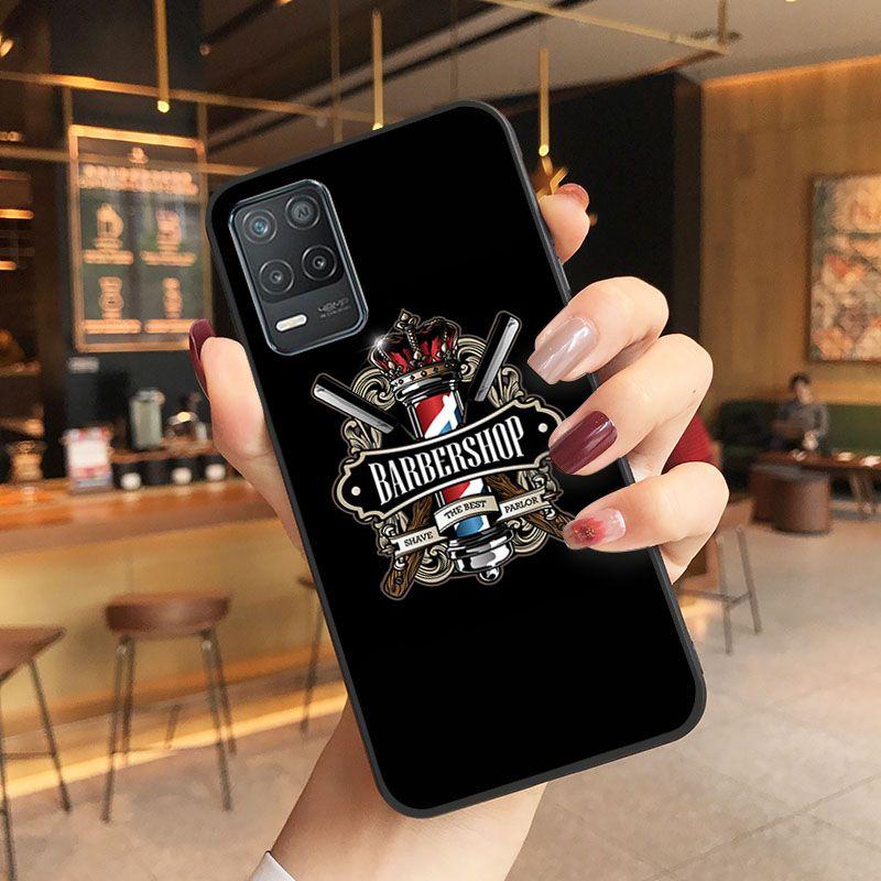 Funda Funny Letter Barber Shop Hair Phone Cover For Oppo Realme 8Pro 6PRO 6i 7pro 9i 9pro C11 C21Y C21 C25Y C25S C3 Q3S XT Cases
