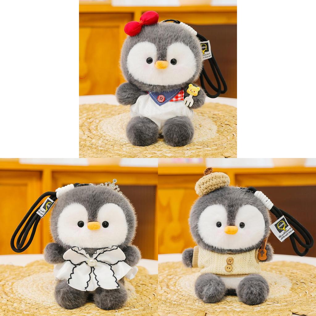 Cute Penguin Plush Keychain With Cartoon Design For Kids Gift And Ocean Aquarium Decor