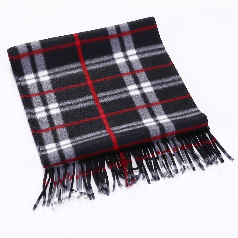 Niche Solid Color Imitation Cashmere Scarf Japanese And Korean Women'S Simple Light Luxury Temperament Scarf Shawl Can Be Printed Logo