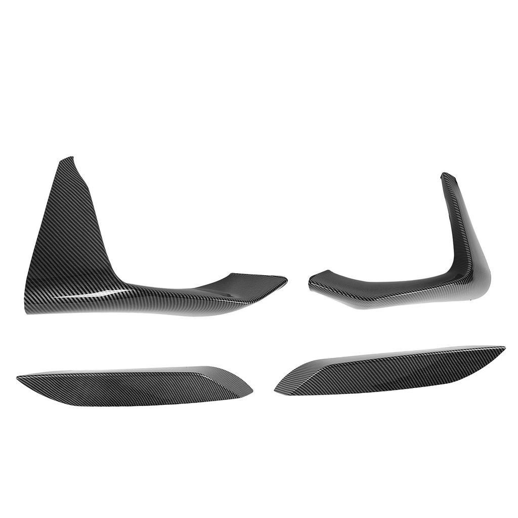 4Pcs Front Bumper Grille Fog Light Spoiler Set ABS Improve Sporty Appearance Front Bumper Splitter for F80 F82 F8  4