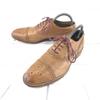 Vintage Johnston & Murphy USA Leather Punched Cap Toe Brown 25.0(USED)