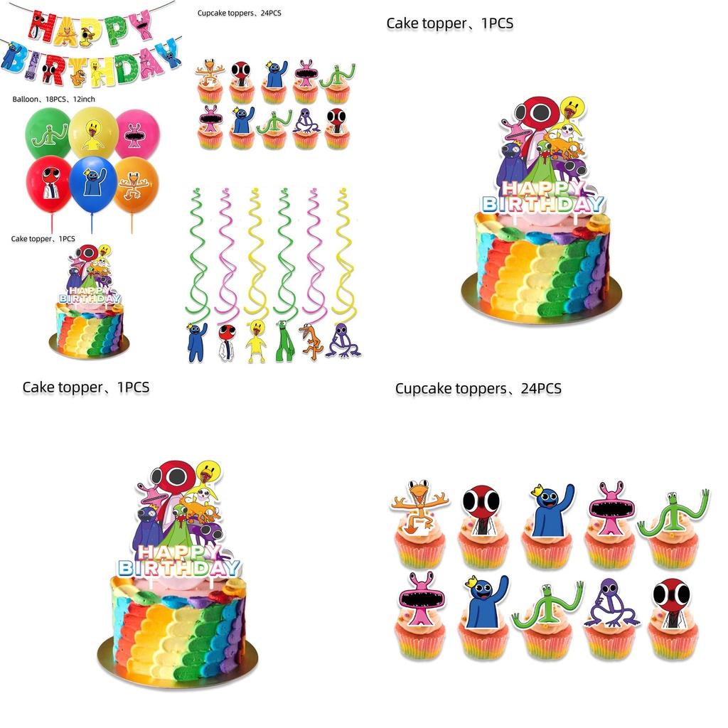 Vibrant Roblox Rainbow Friends Birthday Party Decorations Supplies Kit For Kids
