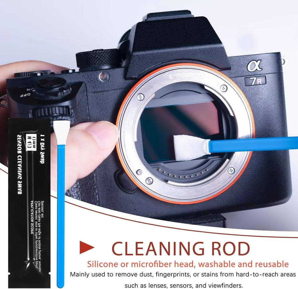 Camera Cleaning Kit, DSLR Mirrorless Cleaner Air Blower Microfiber Cloth for Canon Nikon Laptop & Keyboard DIY Maintenance Parts