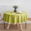 Cotton and Linen Round Table Cloth Waterproof and Oil-proof Hotel Ins Style Table Cloth Restaurant Dirt-resistant Table Cloth Decoration
