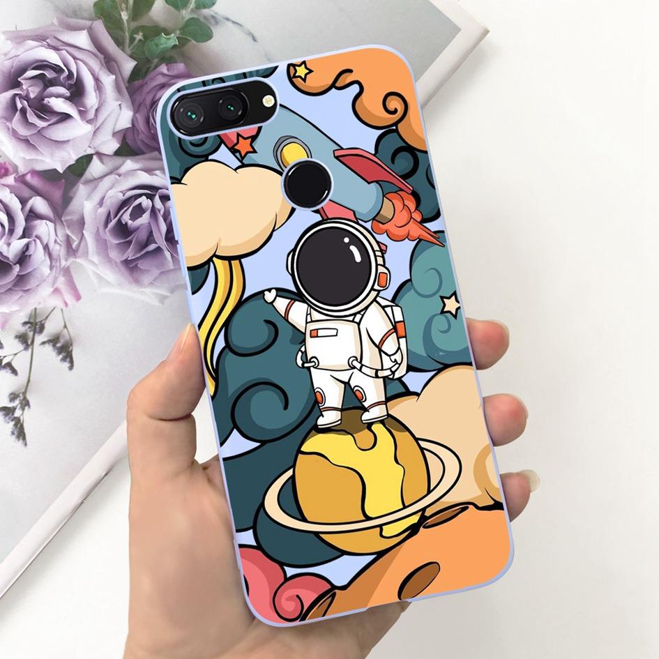 Für Xiaomi Mi 8 Lite Hülle 6,26" Mode Landschaft Mädchen Bumper Weiche Silikon Handyhülle Für Xiomi Mi 8 Lite Funda Mi8Lite Tasche