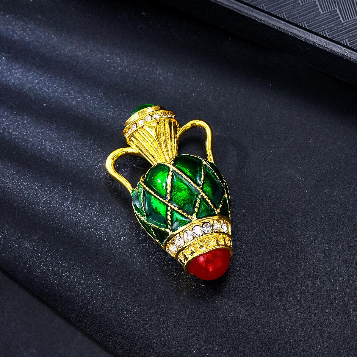 

Новая французская ретро брошь-ваза Темперамент Роскошные аксессуары для одежды Булавка Высококлассные аксессуары для банкетного платья Корсаж