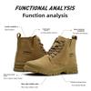 Safety Shoes Work Shoes Fleece-lined Thickened Warm Steel Toe Security Boots Winter Warm Work Boots Construction Work Shoes