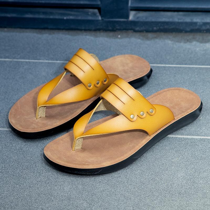 Fashion New Quick Dry Summer Slippers Leisure Walk Men Flip Flops Beach Sandals Non-Slip Casual Shoes Outdoor Half Drag for Man Slides