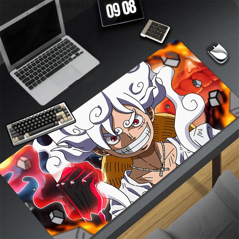 New Mouse Pads Computer Japan Anime One Piece Mausepad Laptop Dragon Luffy Extended Desk Mat PC Cushion Office Accessories Rug