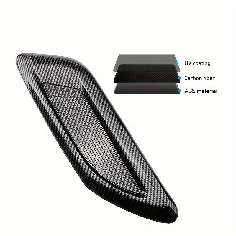 2PCS Airflow Intake Hood Vent Engine Hood Decoration Side Air Outlet Spoon Shaped Exhaust Hood Universal External Accessories