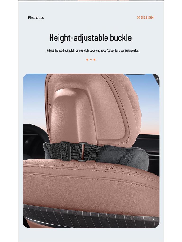 Car Seat Neck and Lumbar Support Pillow – Universal Flannel Cushion for All Seasons
