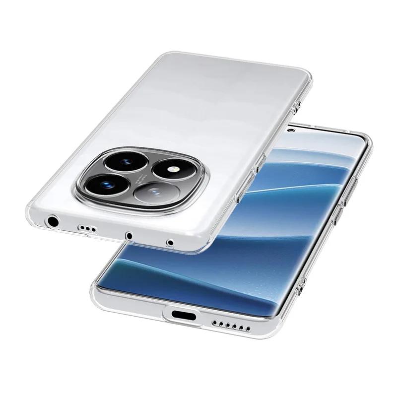 Slim Soft TPU Clear Phone Case On For Xiaomi Redmi Note 14 Pro Plus Note14 Pro Plus Pro+ 4G G Global Version Cover Fundas Capa