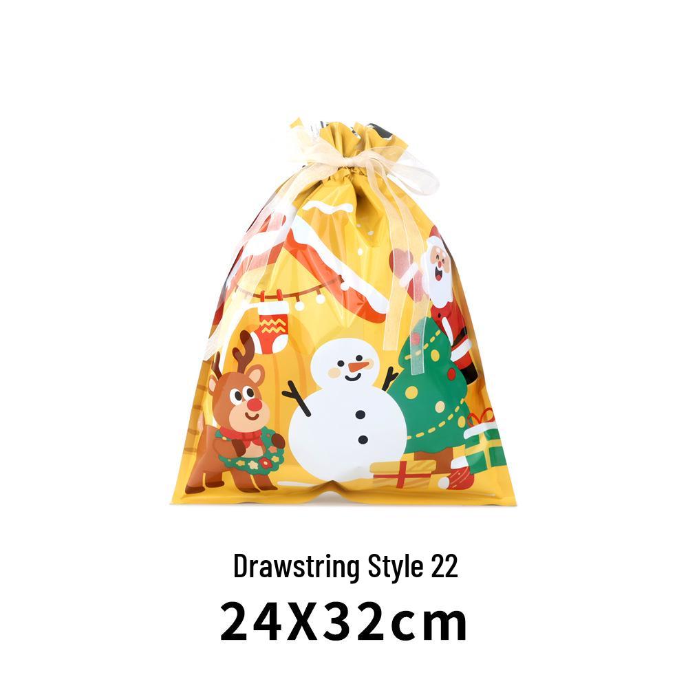 Exclusive Christmas Drawstring Gift Pouch - Festival Candy Bag in Stock