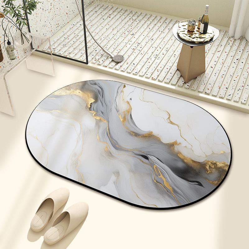 Diatom Mud Bath Absorbent Mat Household Simple Toilet Toilet Door Cushion Absorbent Non-slip Quick Drying Mat