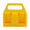 1pc Battery Storage Rack Four-Slot Capacity Yellow Multi-Purpose Portable Battery Holder Storage Box Space Saving Organizer