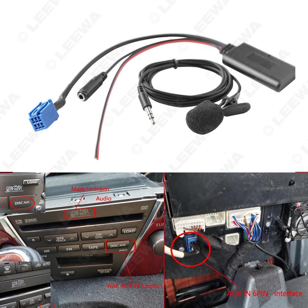 Toyota Crown/Lexus IS300/ES350/LX570 Bluetooth AUX Music Receiver Cable