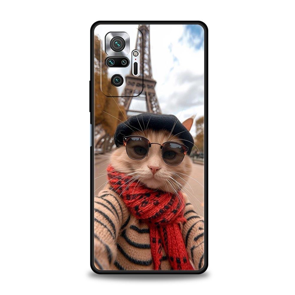 Phone Case For Xiaomi Redmi Note 14 13 12 5G 11 10 Pro Plus 4G 9S 9 14C 13C 12C 10C 9C 9A Soft TPU Cover Cartoon Fun Cat Pet Dog