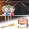 72 Inch Mechanical Oil Pressure Gauge Tubing Kit 1/8 Diameter Oil Pressure Line Kit with 1/8 NPT Fittings