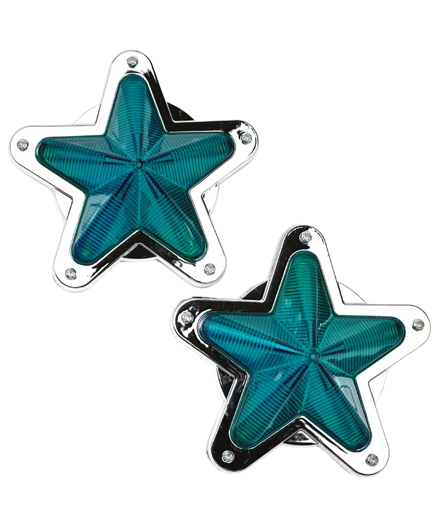 

HTharros Side Marker Lamp LED 24V Light Star Shaped Truck Decoration Parts Illumination Vehicle Accessories Green 2pcs зелёный