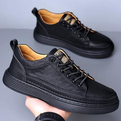 Modne Wiosenne Męskie Markowe Modne i Wygodne Buty Sportowe Wysokiej Jakości Skóra Naturalna Popularne Casualowe i Biznesowe Buty Skórzane