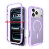 Shockproof Armor Skin Feel Matte Magnetic Phone Case For iPhone 17 Pro Max Air TPU Frame Translucent Acrylic Back Cover Fundas
