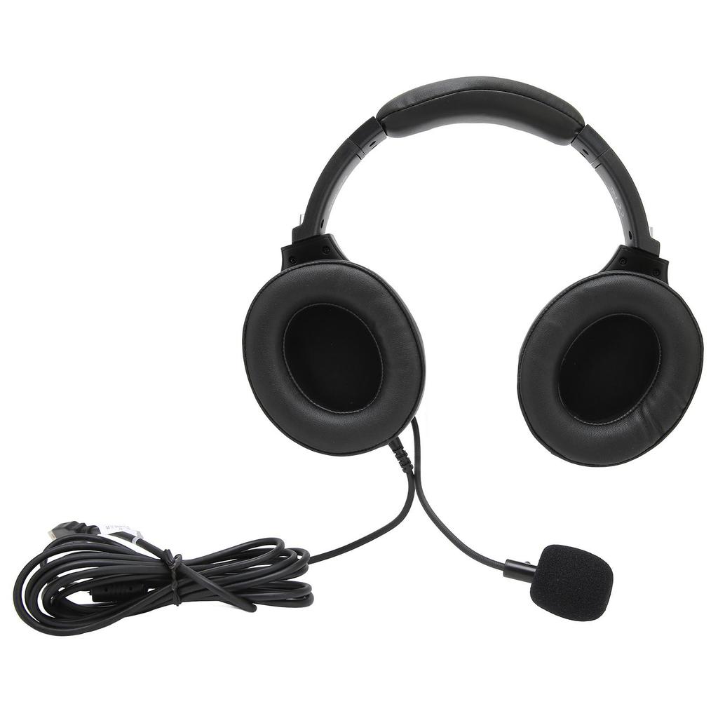 Test Headset Head Mounted USB ENC Noise Reduction Student Exam Earphones with Integrated Sound Card