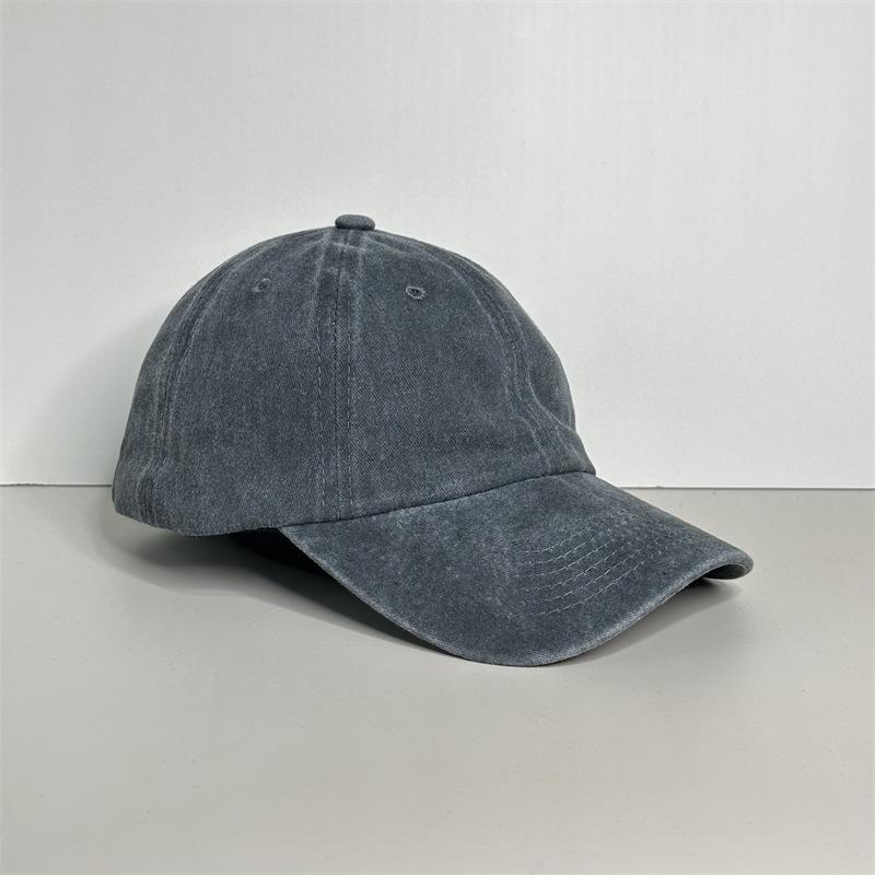 Breathable Solid Color Baseball Cap Women's New Empty Top Retro Sunshade Cap Men's Face Small Versatile Hat Women