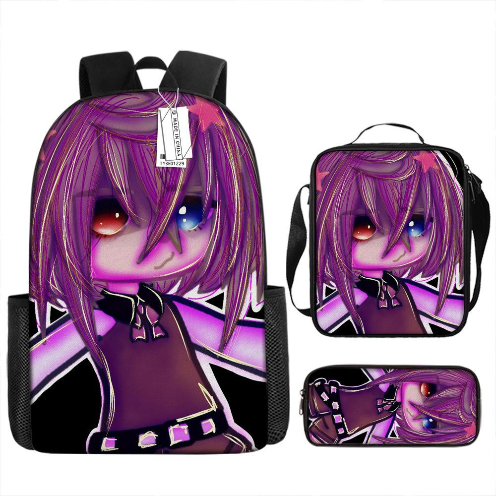 Two-dimensional Gacha Animation Schoolbag Cartoon Primary School Students Schoolbag Children Backpack Anti-splashing Bag