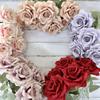 7 Heads Rose Silk Artificial Flower Bride Bouquet Wedding Floral Arrangement Materials Home Table Vase Decor Party Props Gifts