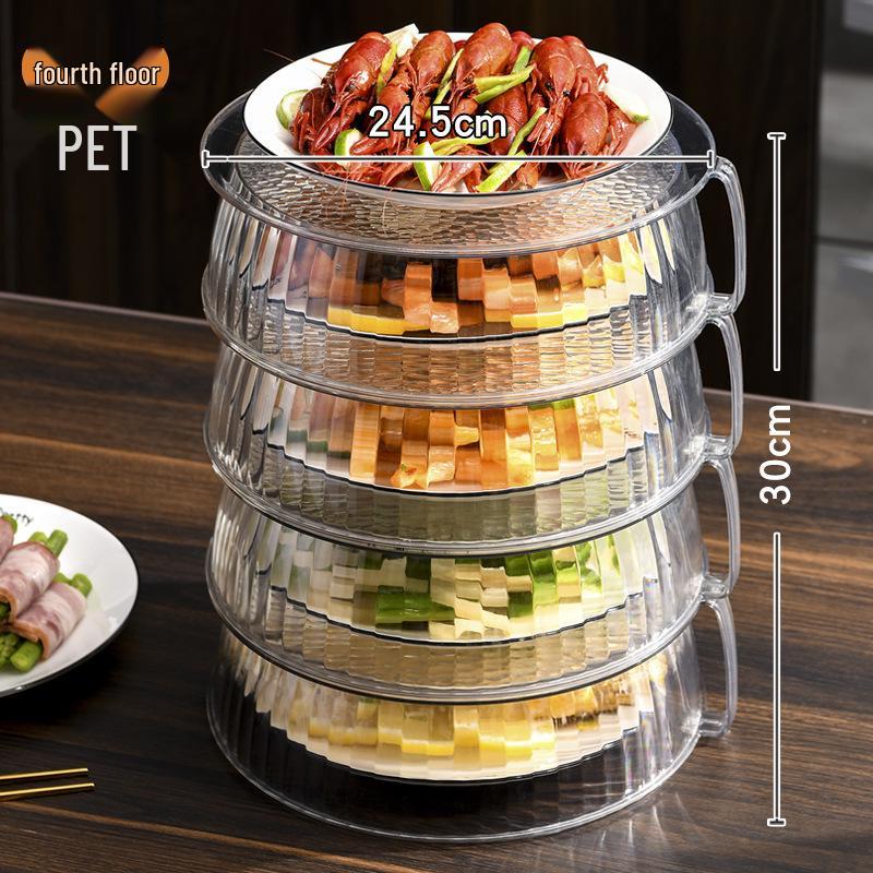 Folding Dustproof Food Cover & Storage Rack for Dining Table