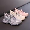 Girls Sneakers Non-slip Cushion Kids Princess Shoes Shiny Crystal 2025 Summer New Children Sports Shoes Breathable Mesh Trendy