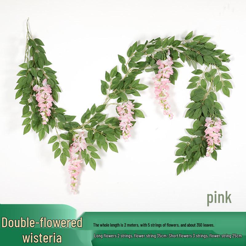 Artificial Rose Vine Hanging Basket and Arch Decoration