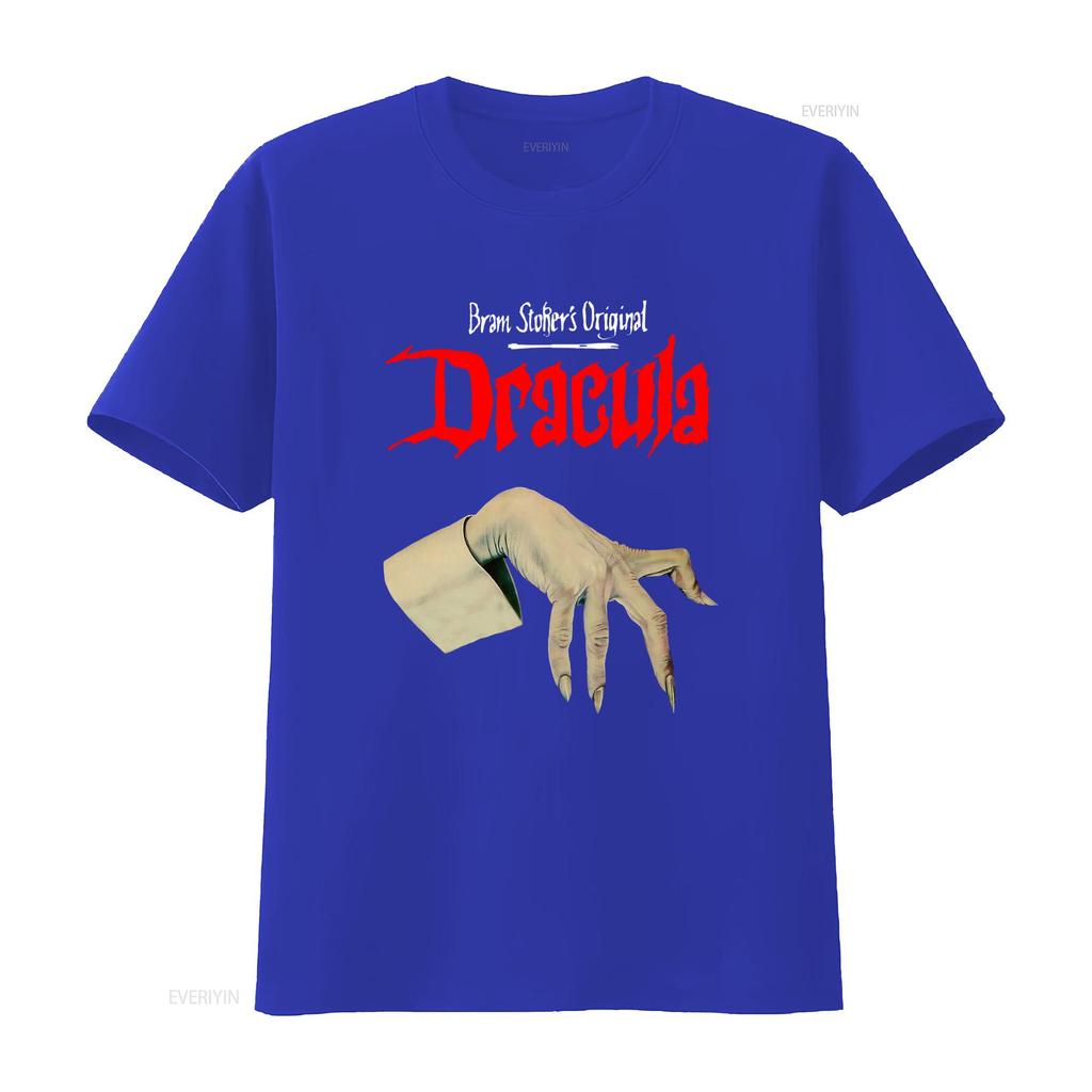 Retro Dracula Book T Shirt Bram Stokers Original Horror Vampire Lover Gothic Literature Design Vintage Washed Comfortable